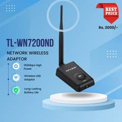 TL-WN7200ND End of Life 150Mbps High Power Wireless USB Adapter