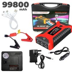 M Power Car Power bank jump starter with Air Compressor full Kit