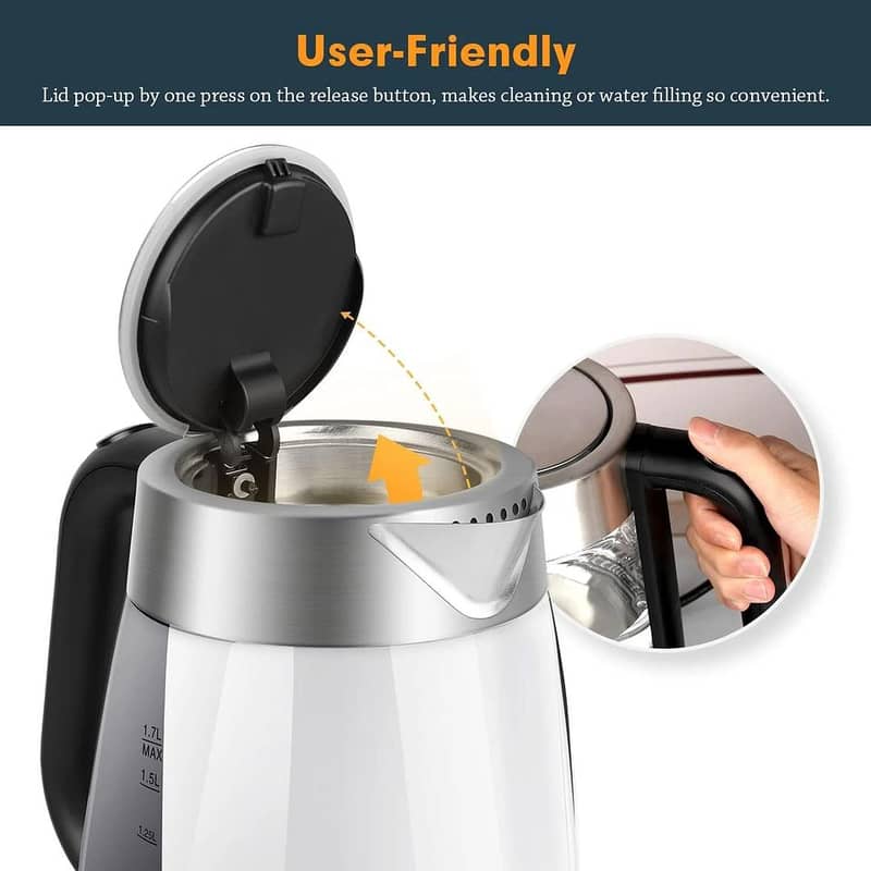 Umi Electric Glass Kettle 3000W 1.7 Litre (Amazon Imported) 1