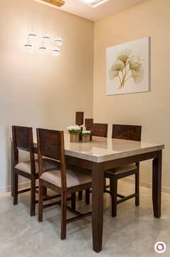 6 Seater Dining Table /Wooden table / chairs