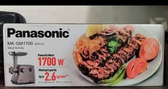 panasonic meat grinder sealed packed with warranty. scan code