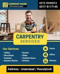 Carpenter Service available Islamabad / Rawalpindi