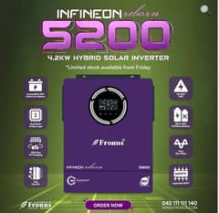 Fronus Infineon reborn pv 5200 solar inverter | HYBRID INVERTER