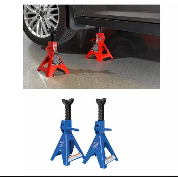 6 Ton 2 PC Heavy Duty Jack Stands Ratcheting Lift Lock Capacity Safety 13