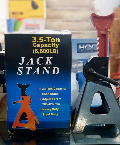 6 Ton 2 PC Heavy Duty Jack Stands Ratcheting Lift Lock Capacity Safety 15