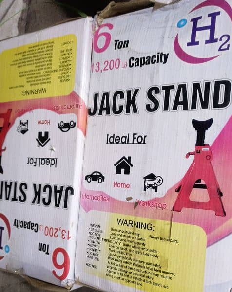 6 Ton 2 PC Heavy Duty Jack Stands Ratcheting Lift Lock Capacity Safety 16