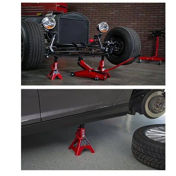 Heavy Duty 2PC 6 Ton Jack Stands Ratcheting Lift Lock Capacity Safety 3