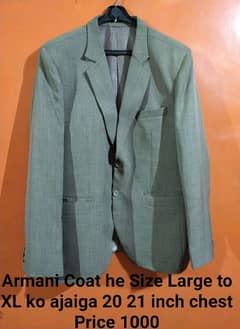 1 Armani Casual Coat 1 Wiascot