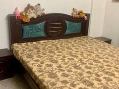 Double Bed with 2 side tables