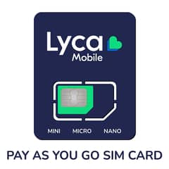 Activated Lyca sim available