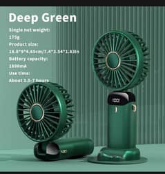 Rechargeable portable charging fan