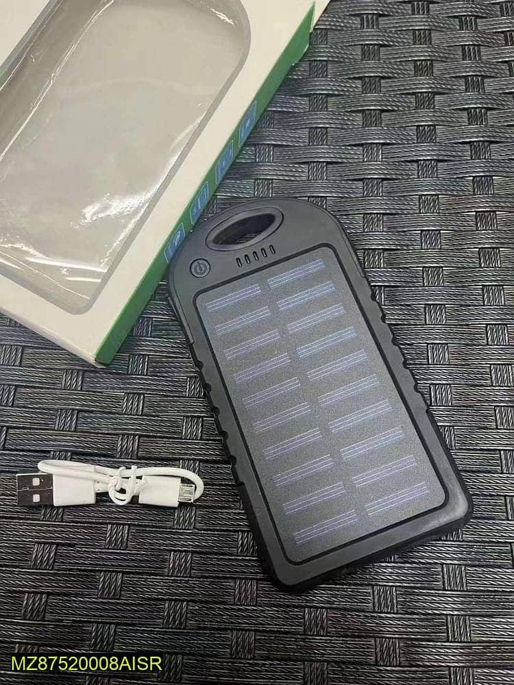 10,000mAh Solar Power Bank 0