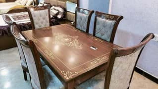 Stunning Wooden 6 Seater Dining Table