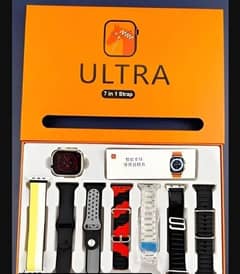 7 in 1 Ultra Smart Watch With 7 straps Free delivery All over Pakistan 0