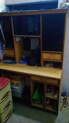 Showcase or study table with switch board