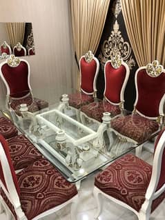 8 Seater Luxury Grand Dining Table For Sale