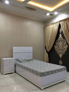 White Single Bed Modern Design