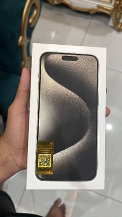 Iphone 15 Pro Max | Natural Titanium |box pack| Official Pta Approved