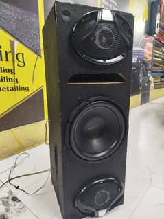 kenwood speeker KN934A and 10 inc woofer plus wooden box