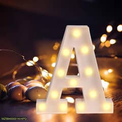 led battery operated alphabet table lamp