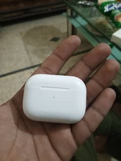 Air pods pro with box and charging cable.