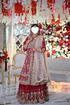 one day used only medium size heavy lehnga actual price 150,000