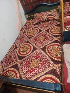 Urgent sell single bed with mattress