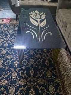 center table iron 8 mm glass good condition