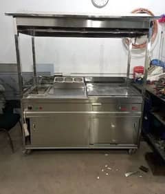 shawarma and auto fryer counter
