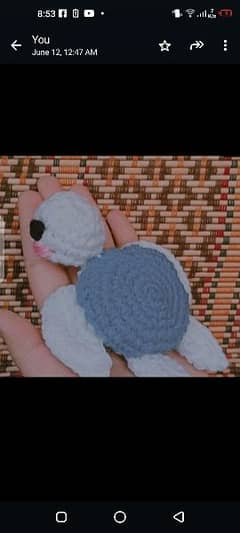 crochet gujra and tiny plushi