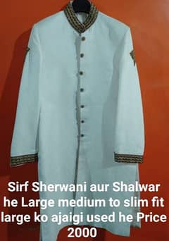1 sherwani 1 wiascot 4 suit