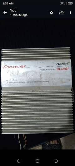pioneer amplifier 2 channel 1000watt
