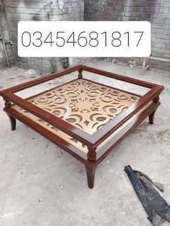 4x4 solid wooden table