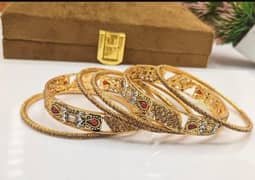 gold plated Kara bangles