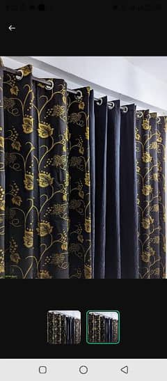 3pc velvet jacquard curtains