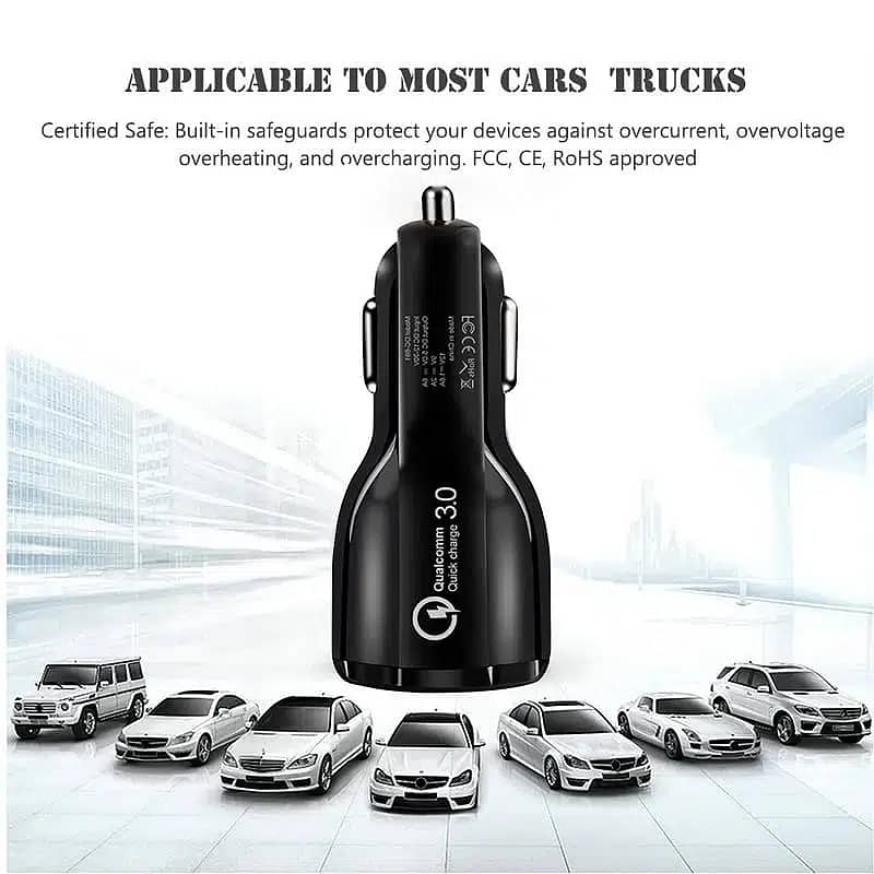 Quick Charge 3.0 Car Charger Cigarette Lighter Socket Adapter QC 3.0 D 0