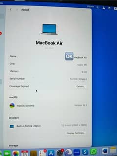Apple Macbook air M1 for sale
