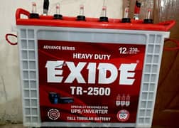 Exide TALL tubular TR2500 Battry