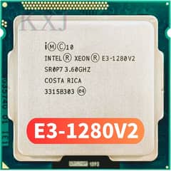 Intel Xeon E3 1280 V2 3rd gen processor like 3770k 4ghz 8 thread