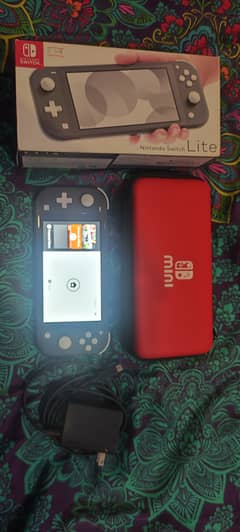 Nintendo Switch Lite Grey With Box + Accesories