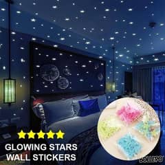 glowing stars wall stickers