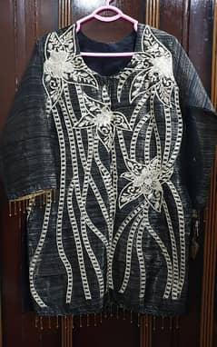 black fancy kurta