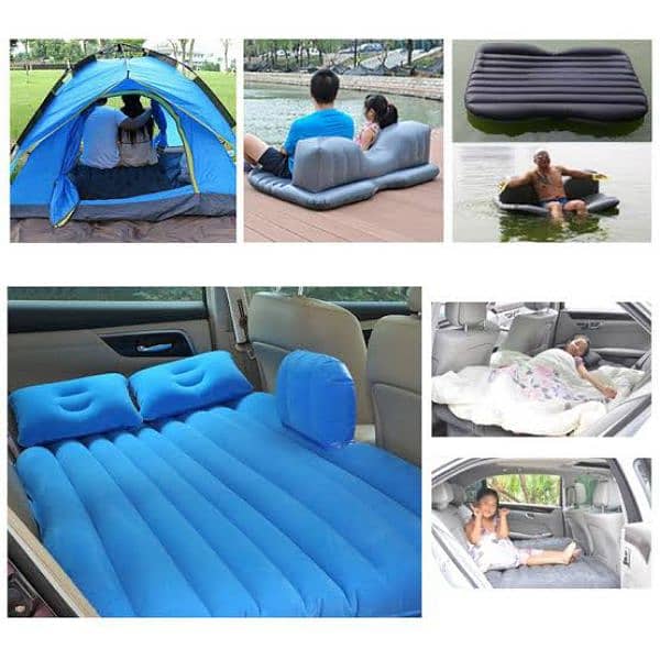 Car Inflatable Bed , Inflatable Car Air Mattress Travel03020062817 3