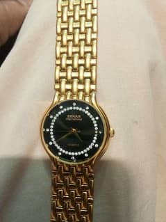 orignal 18k. gold electroplated swiss watch