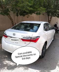 Car Services / Renta car / car available / Corolla new model / Karachi