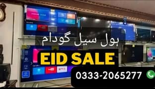 Eid Offer 32" To 65" Inch Smart Led tv android wifi box pack