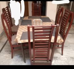 Imported wooden dinning table with 6 chairs