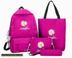Girl's Fashion Backpack, Pair of 4