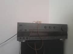 good condition amplifier japani with 2 speakers 10 by 10 inch