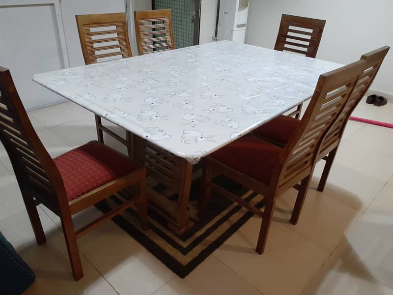 6 Men Excellent Design Dining Table for Sale 0